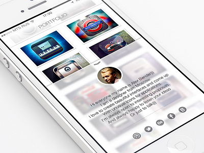 Mobile Portfolio iOS 7 Style