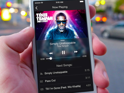 MusicApp iOS7 UI