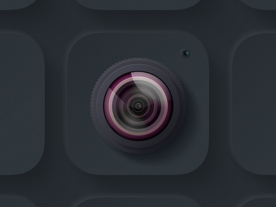 Camera iOS icon Dark