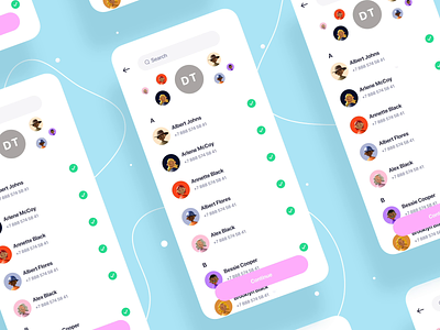 Group Chat Created Animation (Available on Creative Market) app blob buble chat design facebook icon instagram ios liquid logo message messenger social telegram ui uiux ux whatsapp