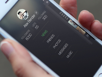 Sidebar For Social App