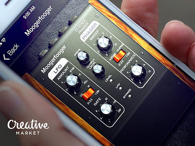 Guitar Amps App amp app icon ios moogerfooger moscow music russia texture ui