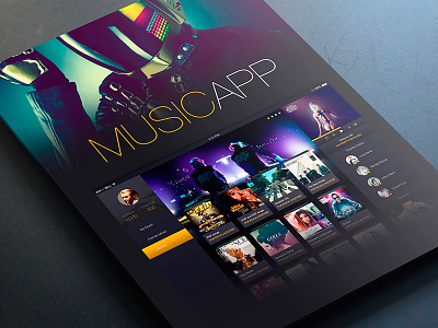 Music App app cover flat icon ios ios7 ios8 ipad music russia ui ux