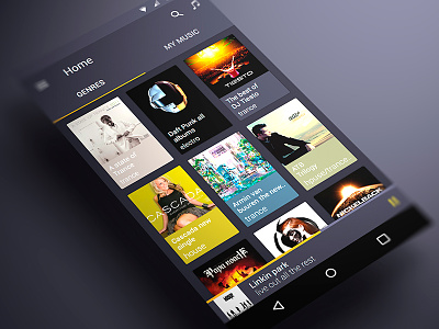 Android music App Material design