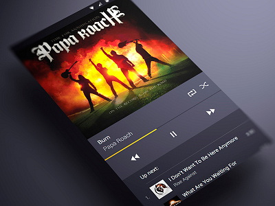 Android music App Material design Player android app contacts material material design music player sidebar ui user ux