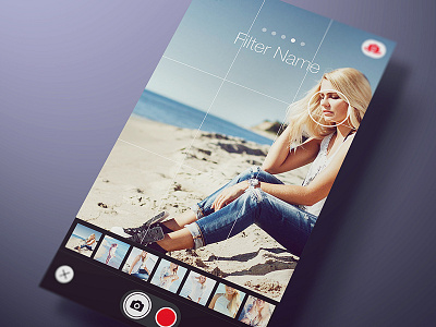 StoryMaker Camera app feed ios photos profile sidebar social story timeline ui ux