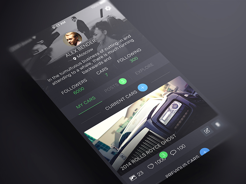 Cars App by ALEX BENDER on Dribbble