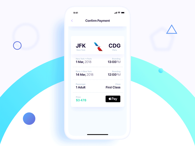 Luxury Flights mobile app design animation web design branding animation app design app. bill. card. checkout. flight. interface. ios. mobile app design planet. ui. ux.