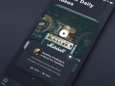 Video App (Dark Mode) app app design cards friends ios iphone keyboard login map mobile mobile app design ui ux video world