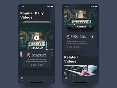 Video App Dark Mode