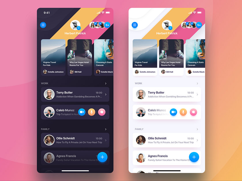 Rainbow Messenger Dark and White by ALEX BENDER on Dribbble