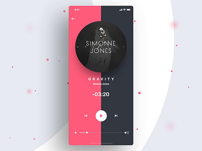 Music Player mobile app design animation web design branding animation app cards cover icon illustration interface ios iphone logo music player profile progress scroll social timer ui ux vector