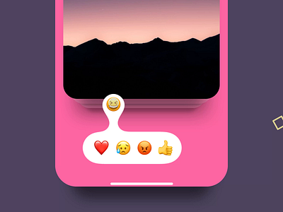 Emoji animation app cards cover emoji emotion icon ios iphone like profile social ui ux