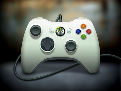 Xbox Gamepad Icon icon game fun buttons xbox gamepad vector illustration controller artwork ui russia hardwork interface lights design moscow app graphicsdesign shadows appstore white ipad iphone details