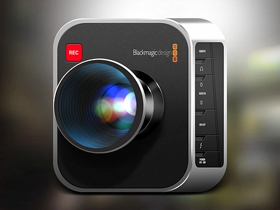 Blackmagic Camera app blackmagic buttons camera flare highlight icon ios ipad iphone lens lights logo magic mobile modern moscow photo reflections russia shadows ui vector