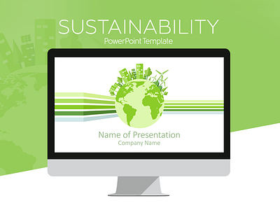 Sustainability PowerPoint Template earth environment green powerpoint sustainability sustainable template