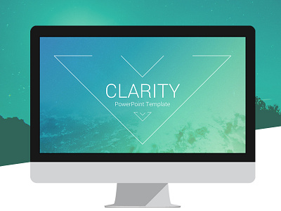 Clarity Powerpoint Template abstract gradient powerpoint presentation