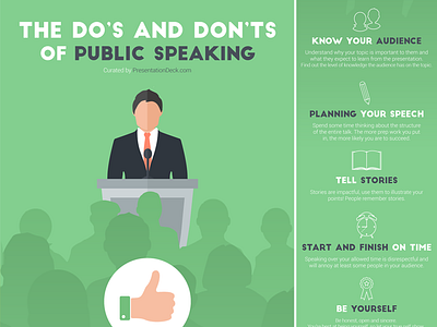 Infographic: The Do's And Don'ts Of Public Speaking business green infographic presentation public speaking