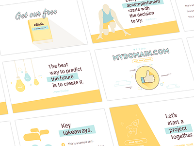 Thank You Slides for Presentations flat flat design presentations quotes slides