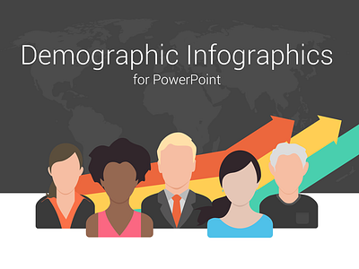 Demographic Presentation Template demographic flat infographics people presentation slides