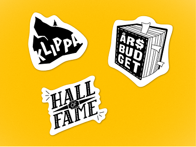 Stickers awards hall of fame stickers