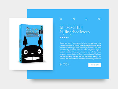 Dailyui Day012 dailyui day 012 e commerce ghibli hayao miyazaki studio totoro