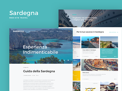 Sardegna - Web Site Travel beach desktop mobile responsive sardegna sardinia sea sole tablet travel vacanza