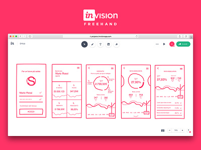 InVision Freehand Wireframe app freehand invision mobile project wf wireframe