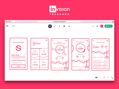 InVision Freehand Wireframe