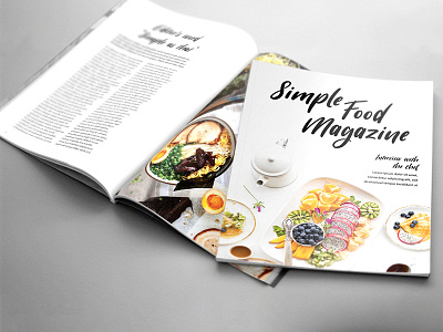 Food Magazine food layout magazine project