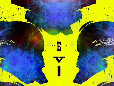 EVO Techno Music Concept Cyberpunk retro