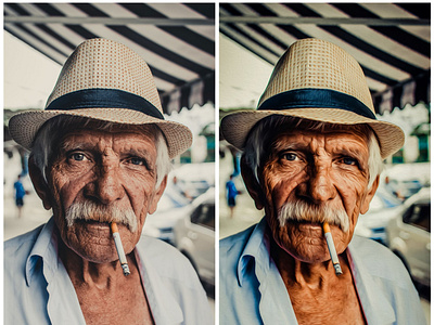 Photo Stylized oil edit Series #1 "Older man"