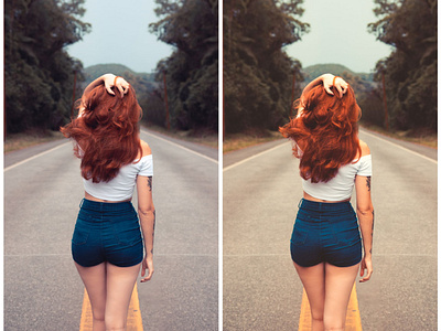 Photo Stylized Retouch edit Series #15 "Redhead Model Edit"