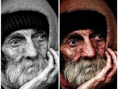 Photo Restoration Demo #1 "Older Man color restoration"