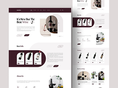 Wine store Uidesign