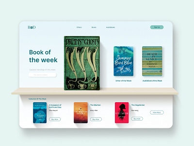 Online Book Store Landing page desktop ecommerce graphic design landing page landingpage ui ux web design