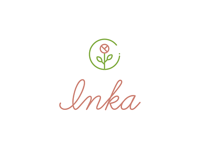 logo for the flowers lover - Inka