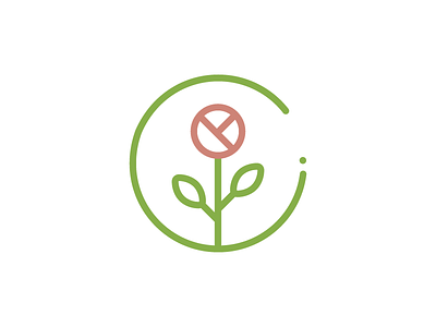 sygnet for the flowers lover - Inka flower greenery logo