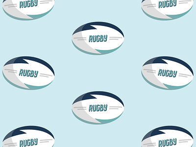 Rugby Pattern illustrator pattern rugby sport