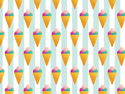 Ice Cream Pattern ice cream logo pattern