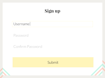 Sign Up Modal 001 dailyui