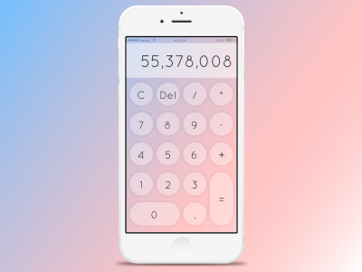 DailyUI 004 Calculator 004 calculator dailyui