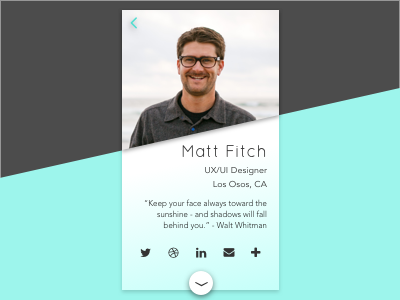 User Profile dailyui profile