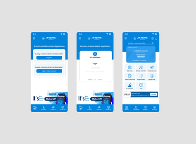 Banking app - mobile Screen banking interface banking screen ui design user interface ux design