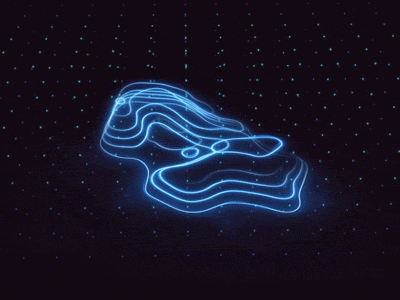 Holographic topography after effects animation blue gif holographic loop motion movie topography