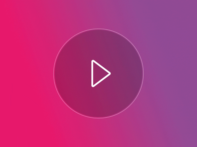 Play / Close buttons animation animation app close gif loop motion pink play simple ui video