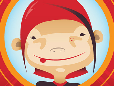 Monkee-me icon illustration illustrator me monkey