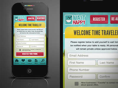 App Design for WaitHappy app app design iphone mobile design ui ux waithappy