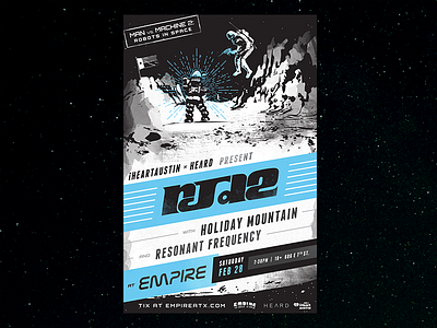 RJD2 Poster astronaut illustration moon poster retro retro futuristic rjd2 sci fi show space