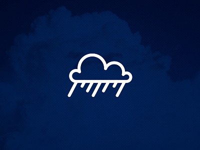 Cloud M Concept cloud icon letter logo m mark monsoon rain vector